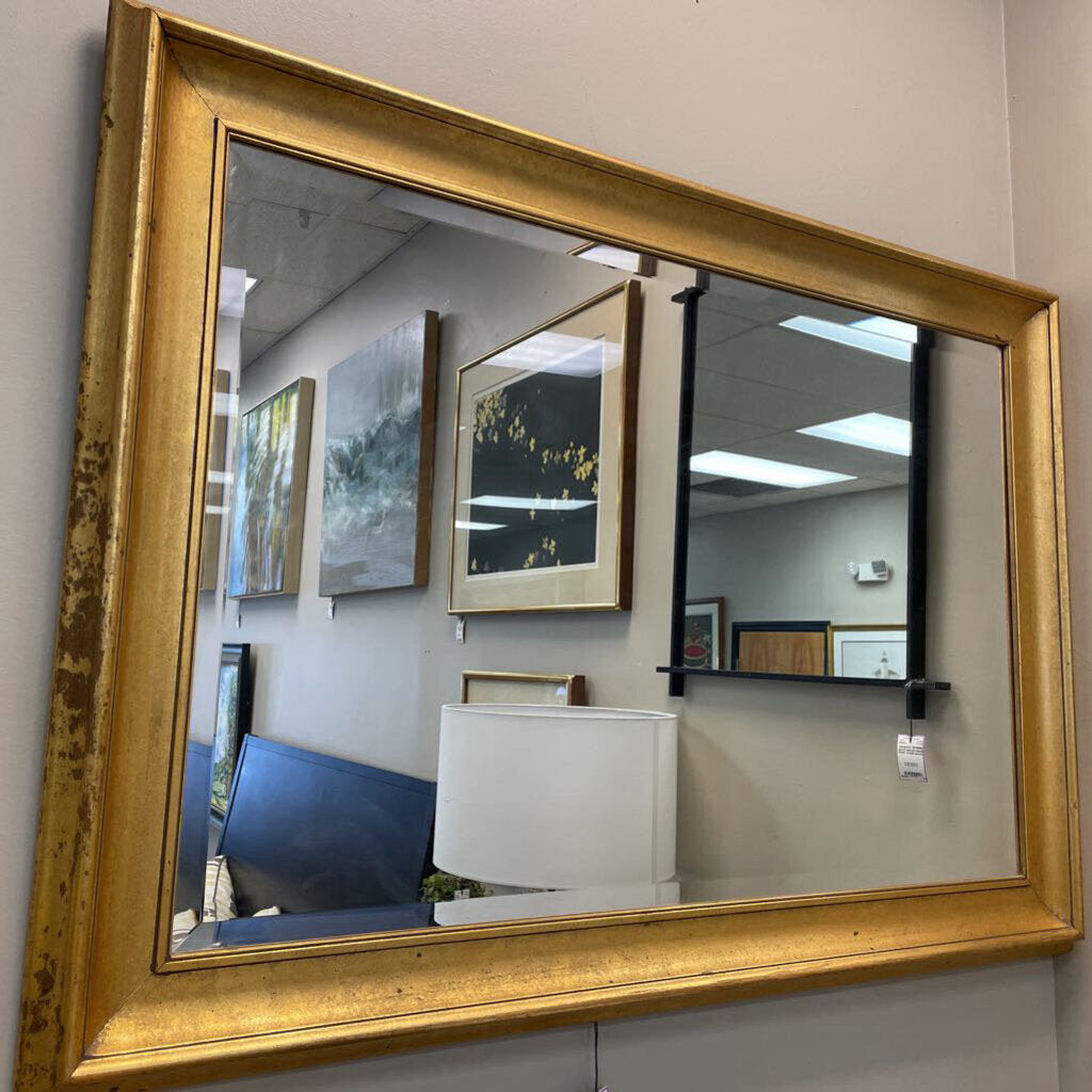 Large Vintage Gold Framed Mirror