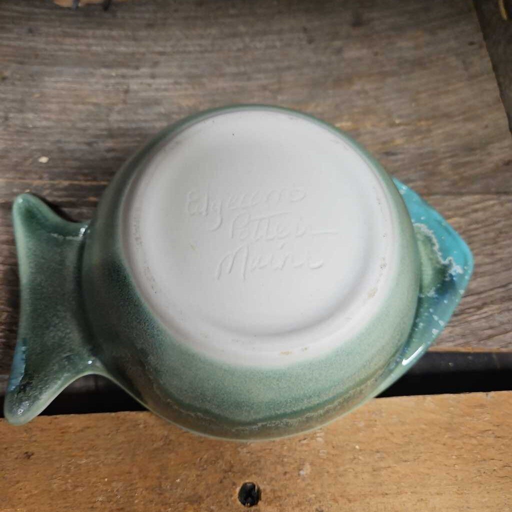 Edgecomb Pottery Signed Fish Round Bowl