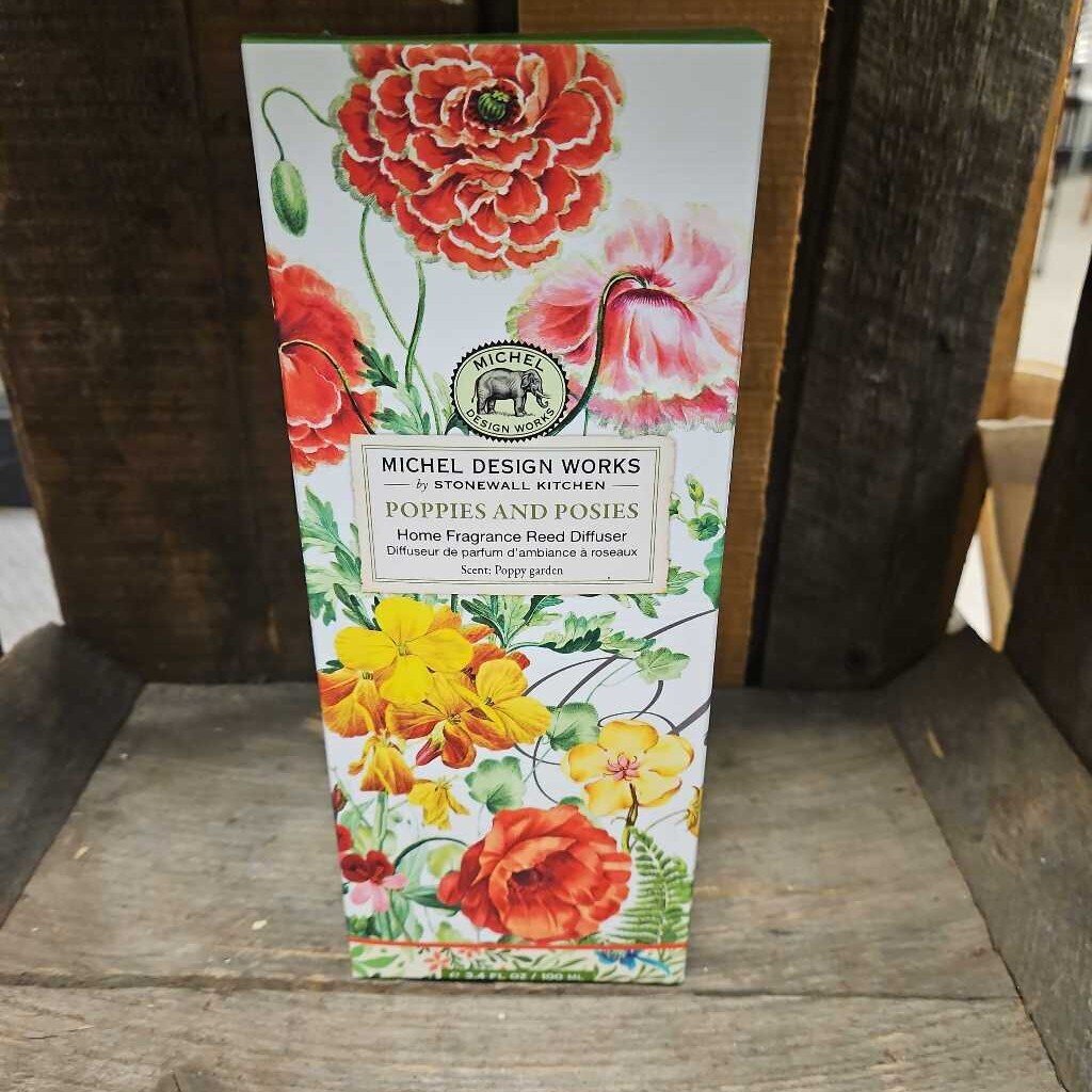 Michel Design Works "Poppies and Posies" Home Fragrance Reed Diffuser
