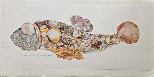 "Shellfish" Offset Lithograph Reproduction by Mimi Gregoire Carpenter - Unframed