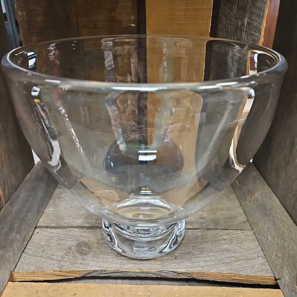 Vintage Simon Pearce Glass Centerpiece Bowl