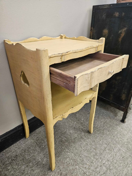 Vintage French Provincial Single Drawer Nightstand