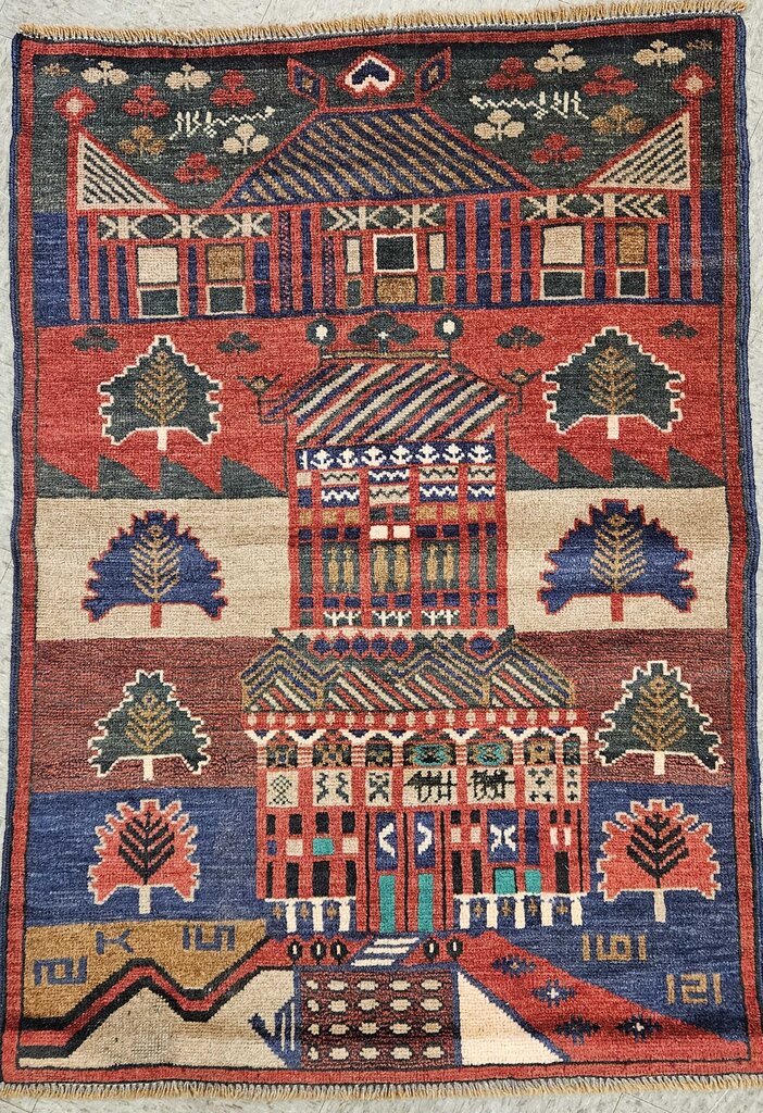 Baluch Hand Knotted 100% Wool Area Rug