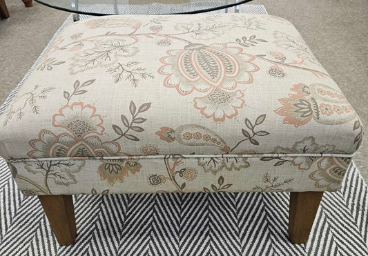 Pier 1 Imports Upholstered Floral Ottoman