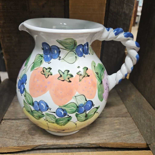 Mesa International Hand Painted Ceramic Pitcher