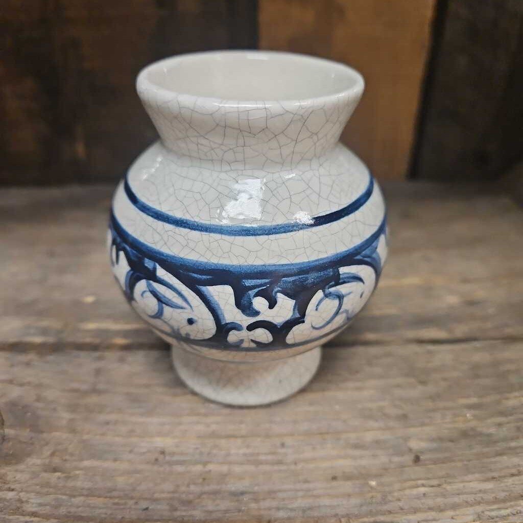 Dedham Pottery Rabbit Mini Vase