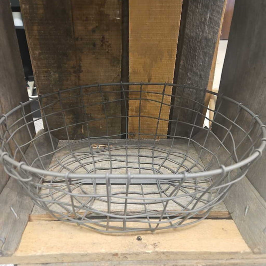 Woven Metal Fruit Bowl