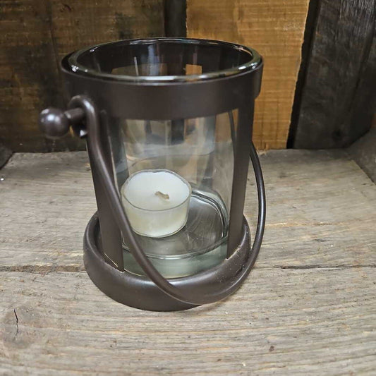 Metal and Glass Candle Lantern
