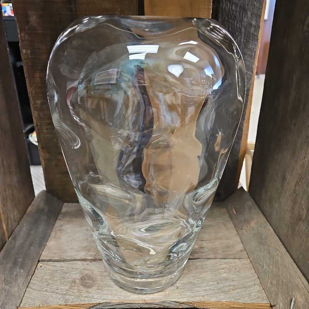 Vintage Mikasa Crystal Textured Glass Vase