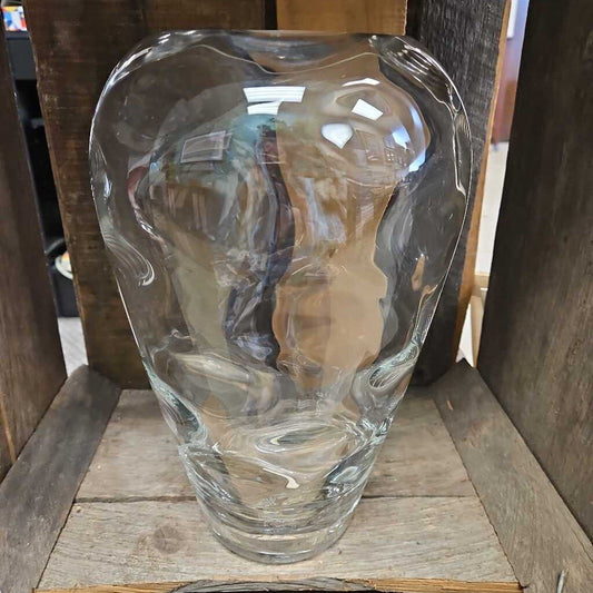 Vintage Mikasa Crystal Textured Glass Vase