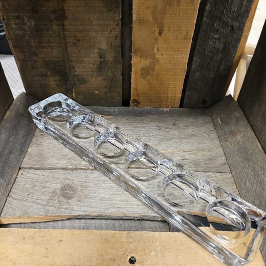 Rectangular Glass Tealight Holder (Holds 6)