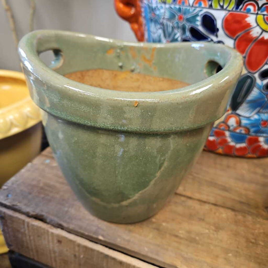 Caledon Green Glazed Ceramic Planter