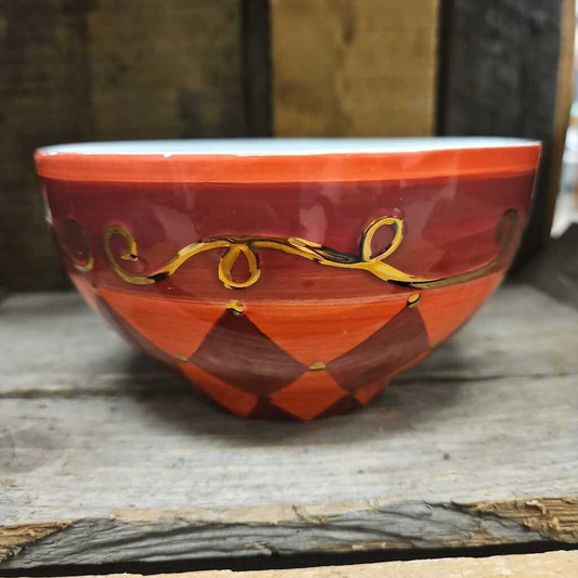 Harlequin Holiday Bowl by Ursula Dodge - Set of 2