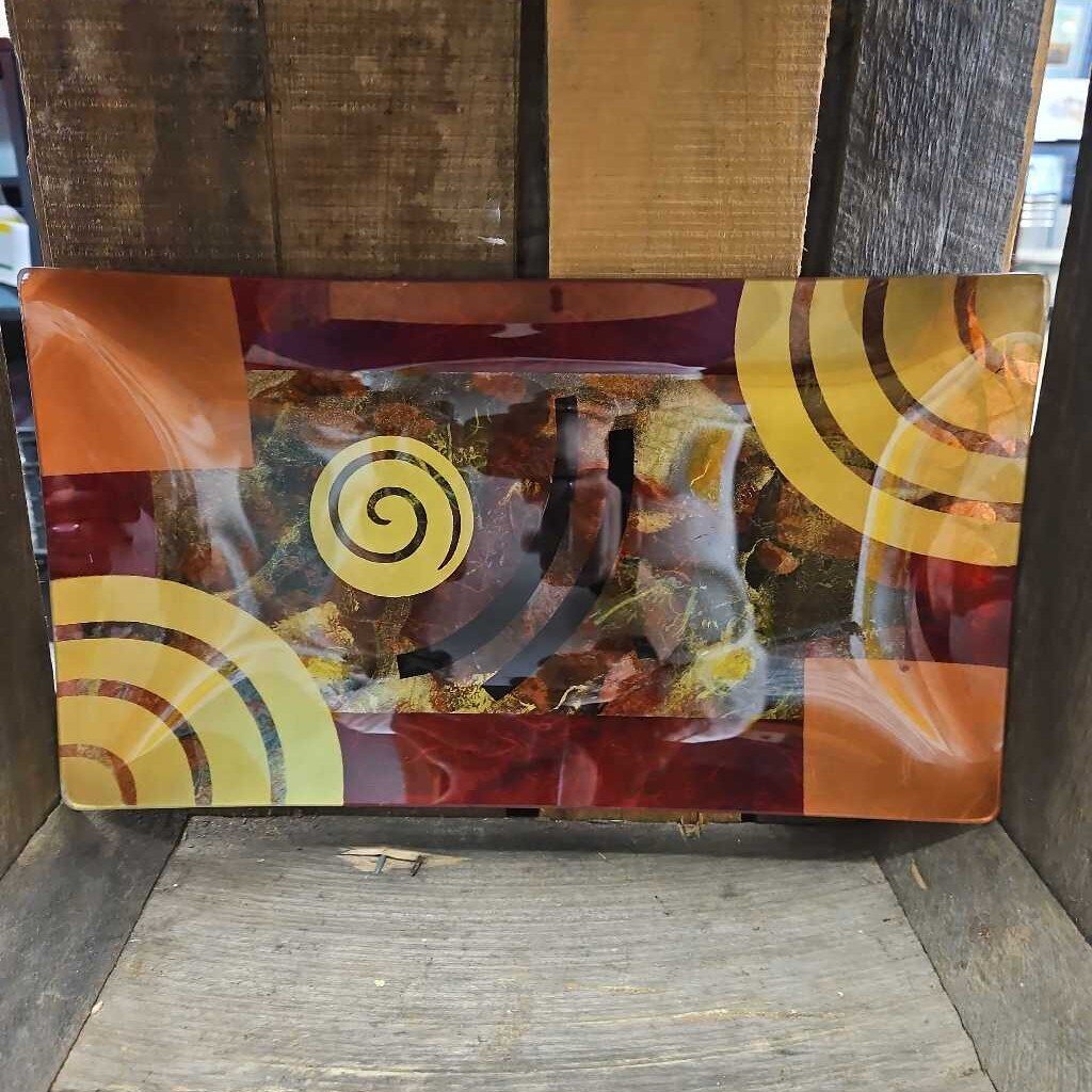 Resin Abstract Art Platter