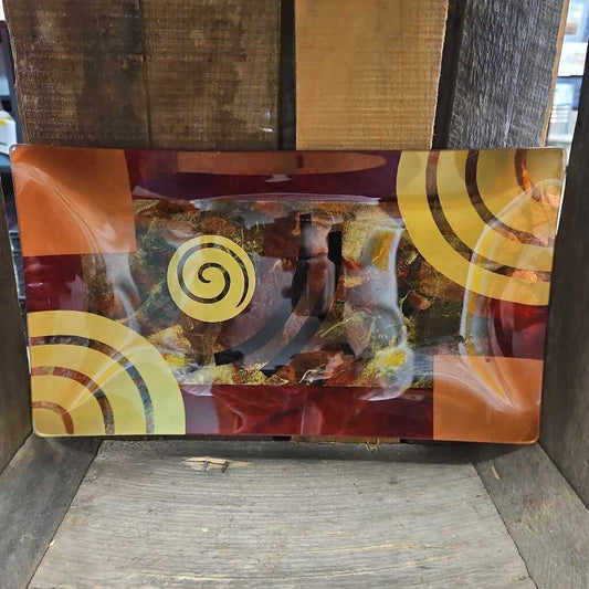 Resin Abstract Art Platter