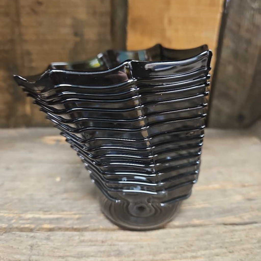 Modern Hand Blown Art Glass with Web Design