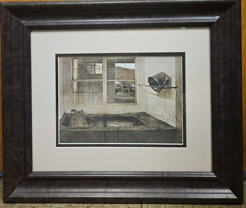 Custom Framed Print "Spring Fed" by Andrew Wyeth