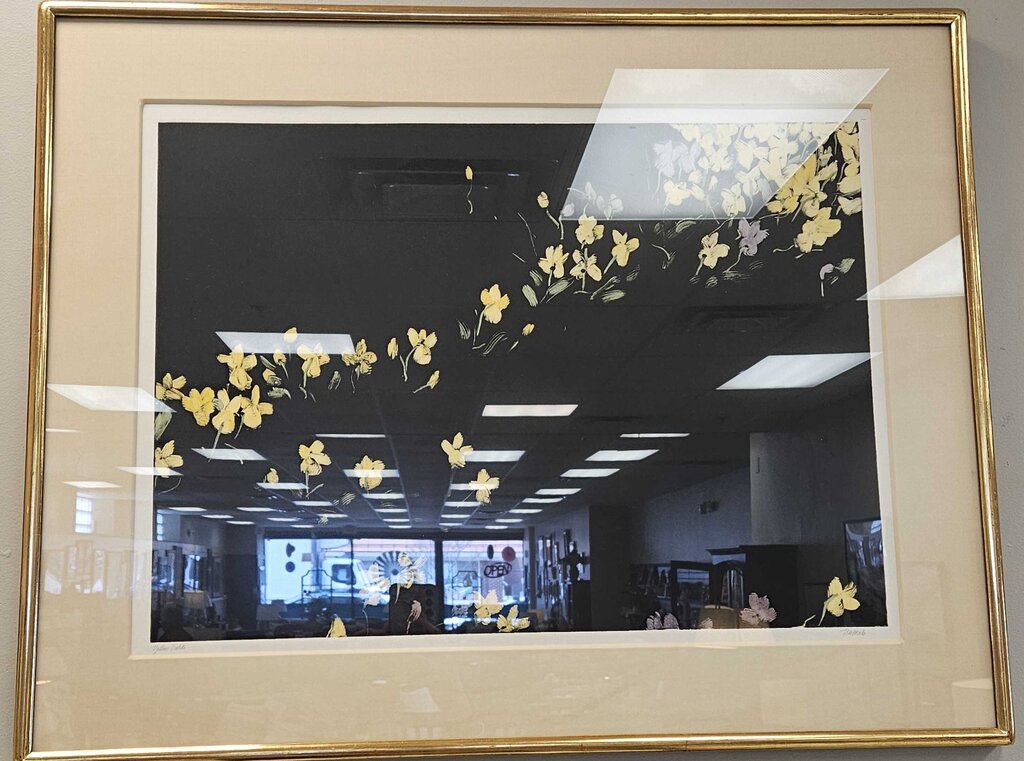 "Yellow Violets" by Teri Malo Signed Print