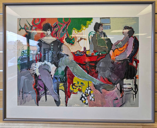 Itzchak Tarkay "Three Women" Serigraph on Paper