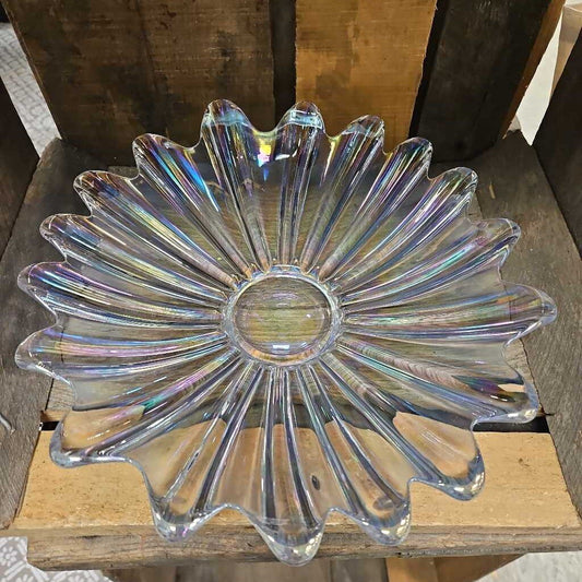 Vintage Federal Glass Celestial Iridescent Carnival Glass Bowl