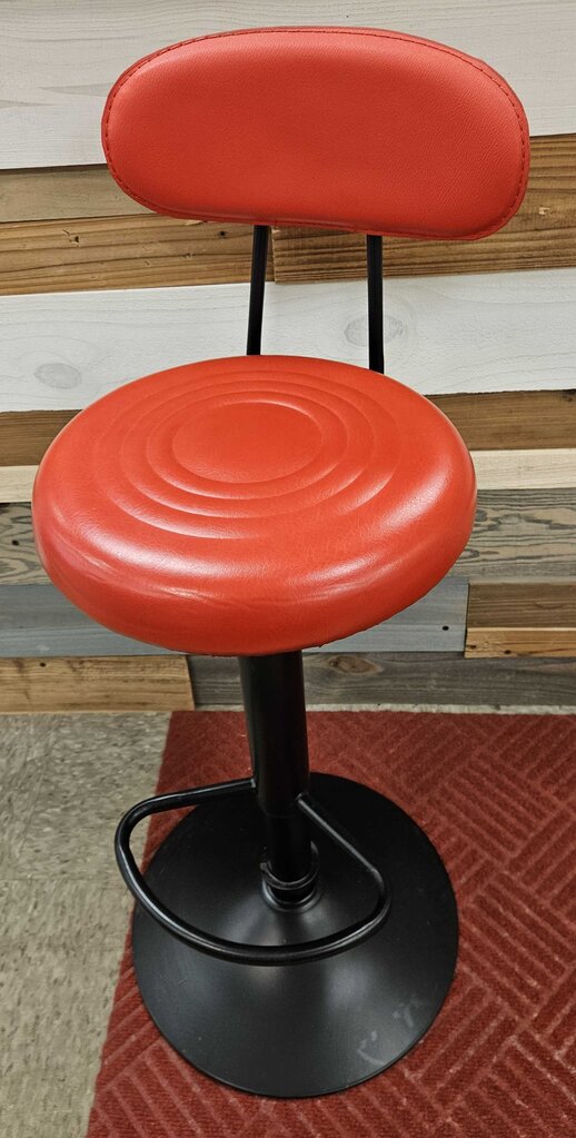 Pu Leather Adjustable Height Swivel Bar Stool