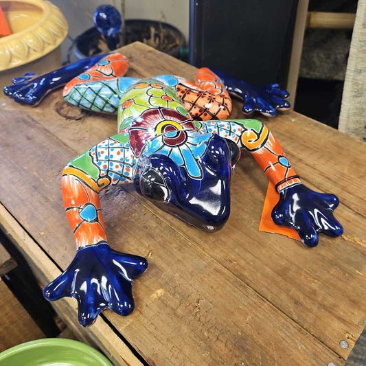 Talavera Ceramic Frog Wall Decor