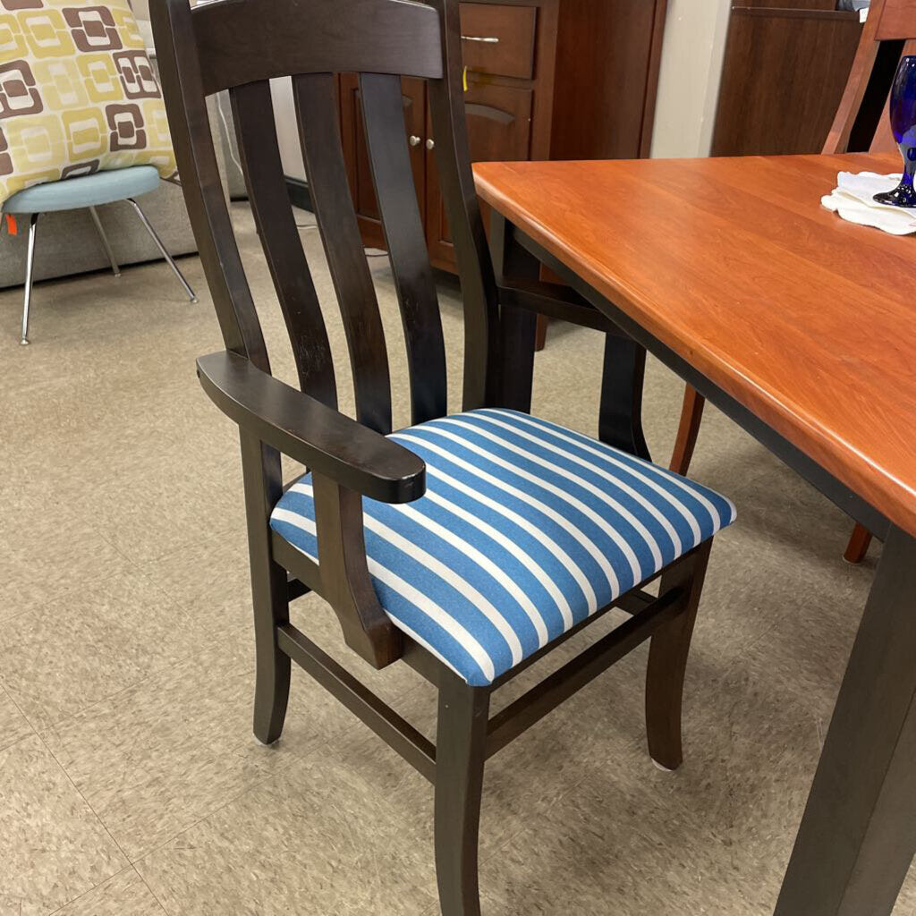 Daniel's Amish Dining Table w/Custom Upholstered Chairs