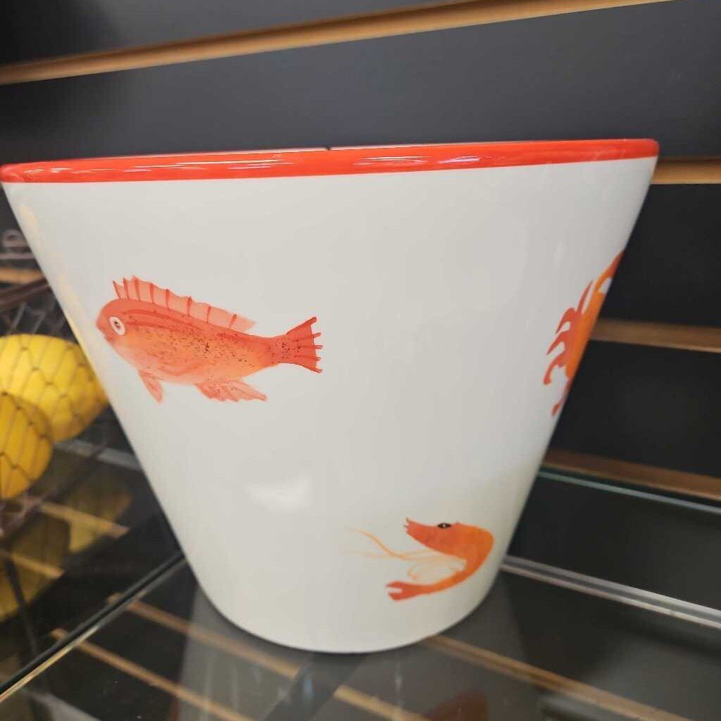 Crate & Barrel Ceramic Seafood Bucket