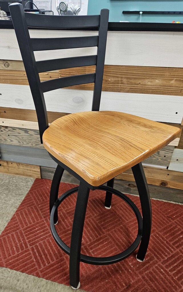 Holland "Jackie" Ladder Back Swivel Stool