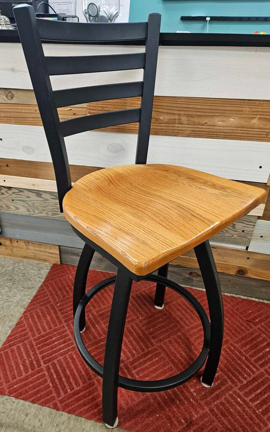Holland "Jackie" Ladder Back Swivel Stool