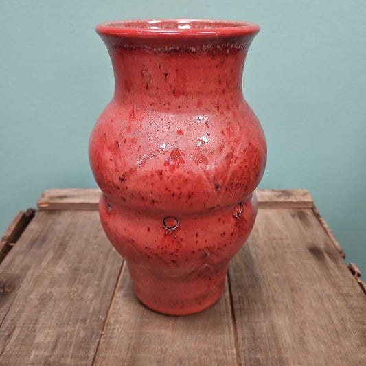 Studio Pottery Oxblood Glazed Vase