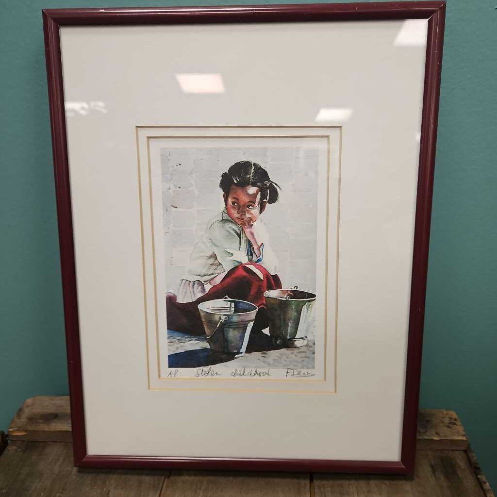 "Stolen Childhood" Watercolor Print
