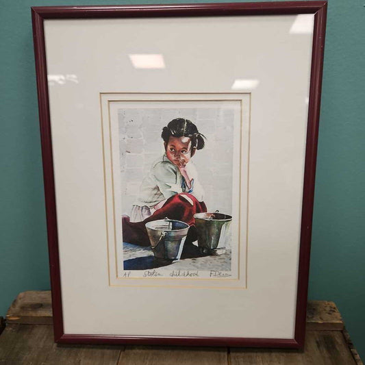 "Stolen Childhood" Watercolor Print