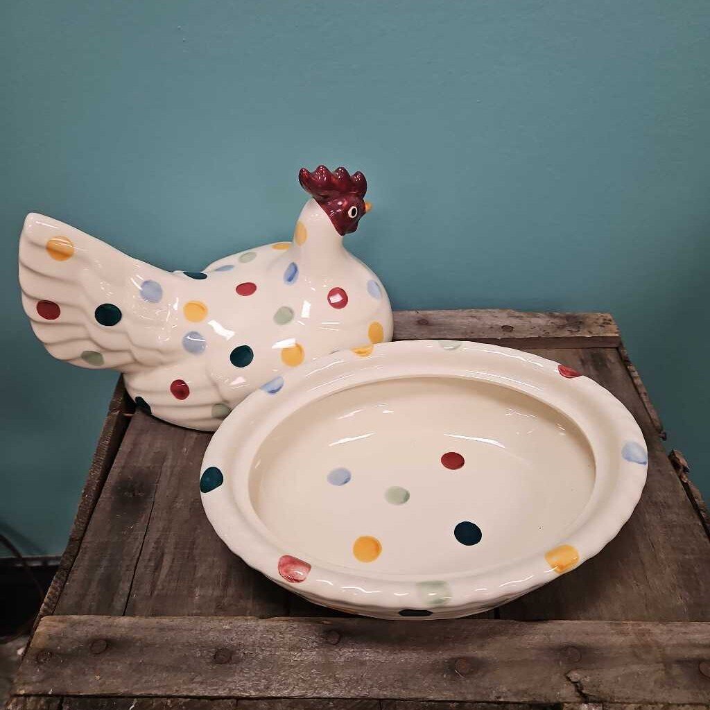 Emma Bridgewater Ceramic Polka Dot Hen on Nest