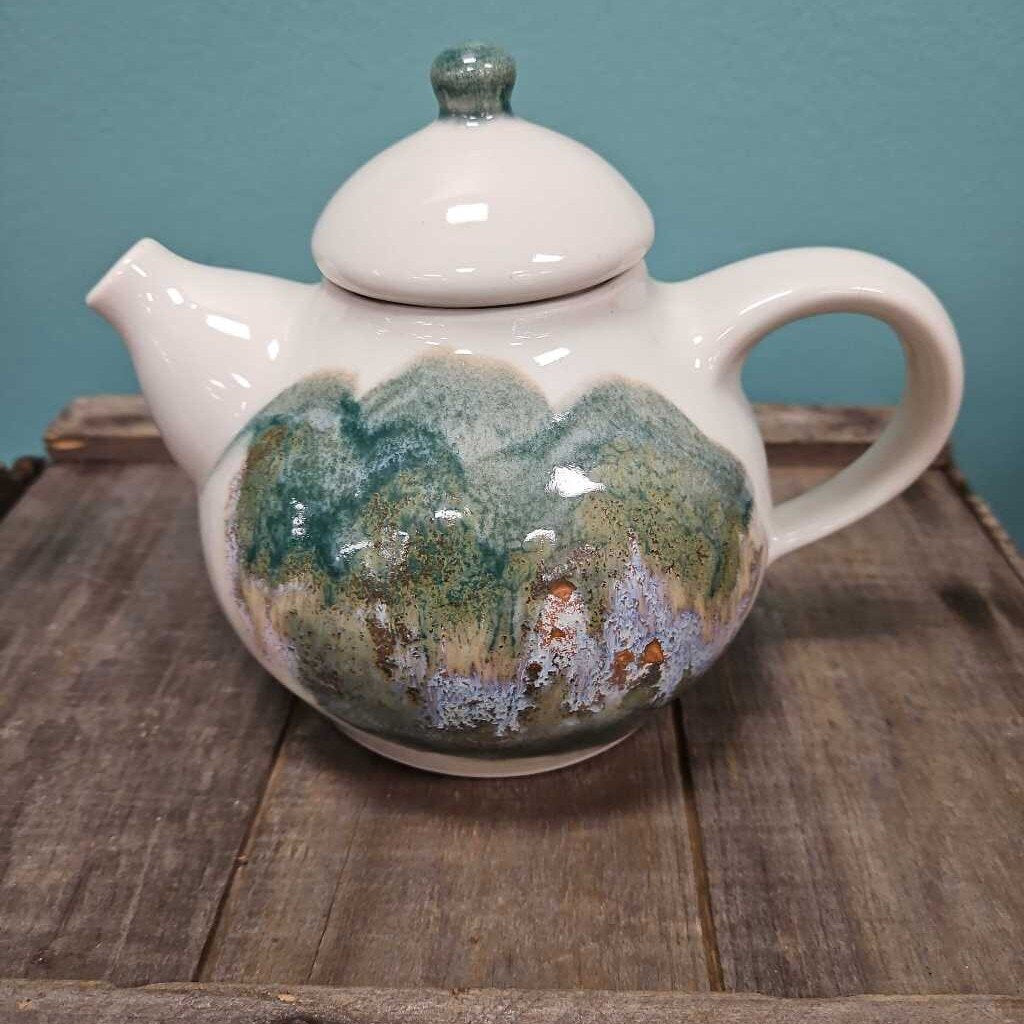 Vintage Handmade Pottery Teapot by Kravec Studios