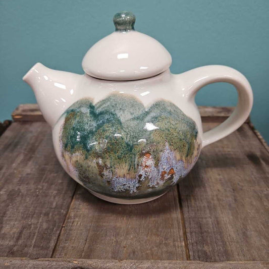 Vintage Handmade Pottery Teapot by Kravec Studios