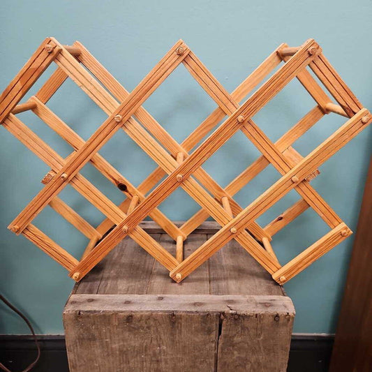 Accordion Style Wooden 8-Bottle Wine Rack