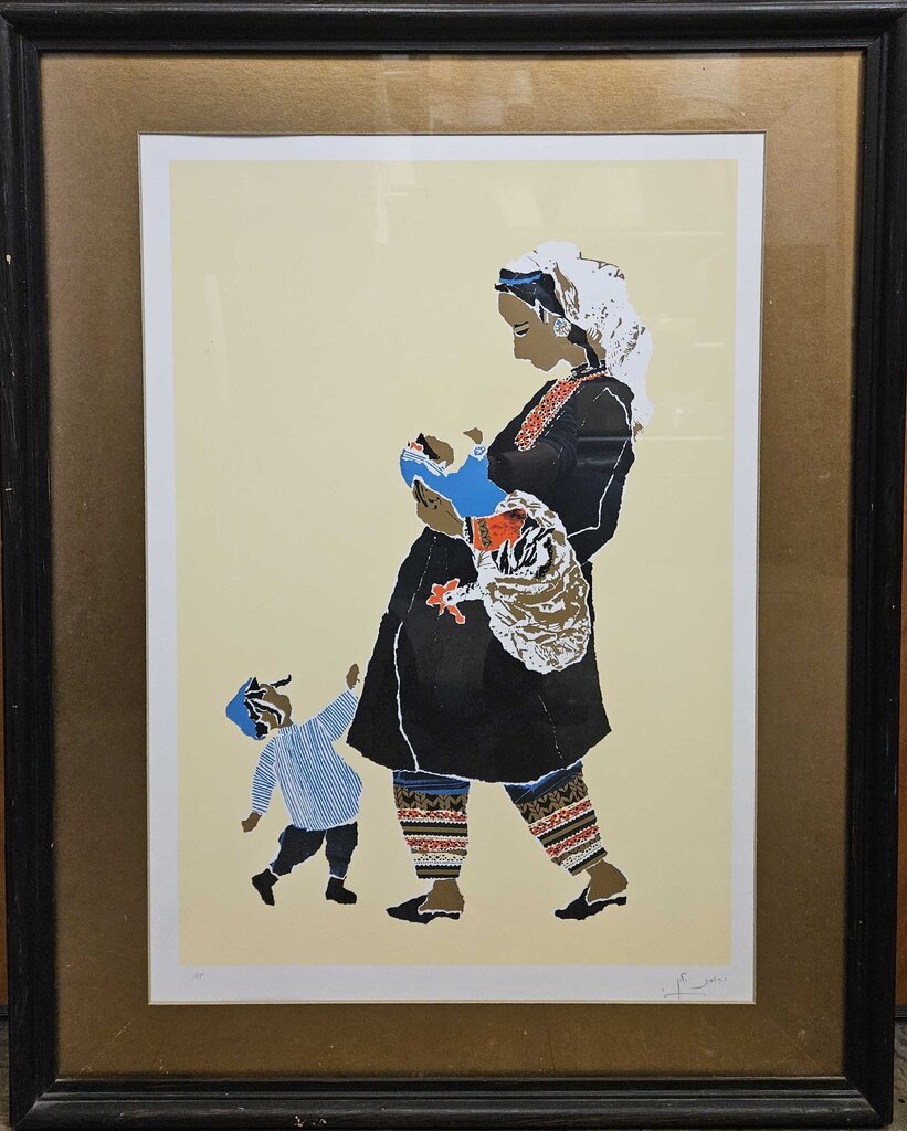 "The Family" by Judith Yellin - Signed Serigraph