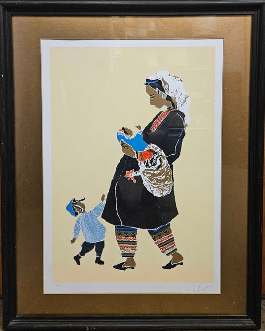 "The Family" by Judith Yellin - Signed Serigraph