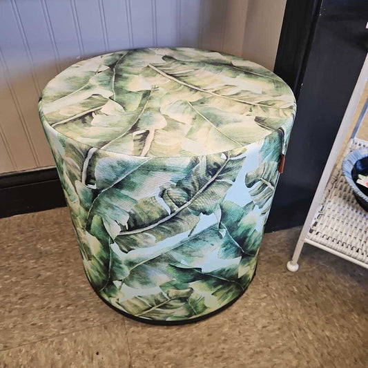 ZTOZZ Swaying Palms Poof Outdoor Ottoman