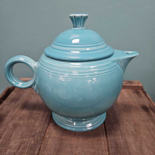 Vintage Fiesta Homer Laughlin Turquoise Teapot
