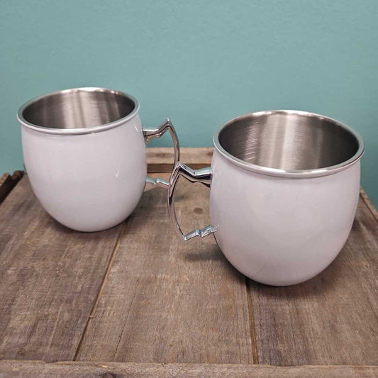 Thirstystone White Iridescent Moscow Mule Mug - Set of 2