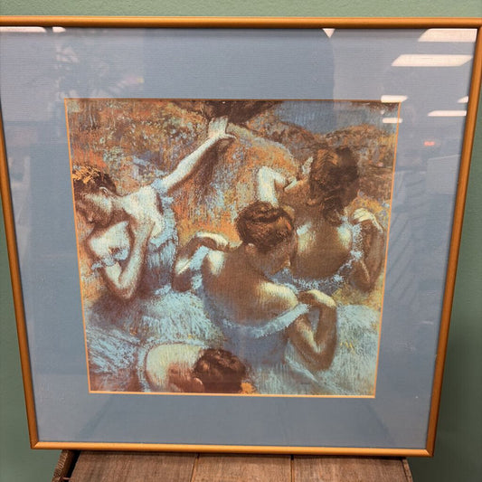 Framed Ballet Dancers Artwork