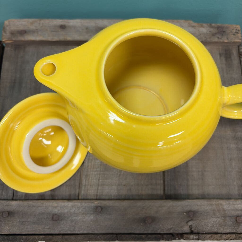 Yellow Ceramic Teapot