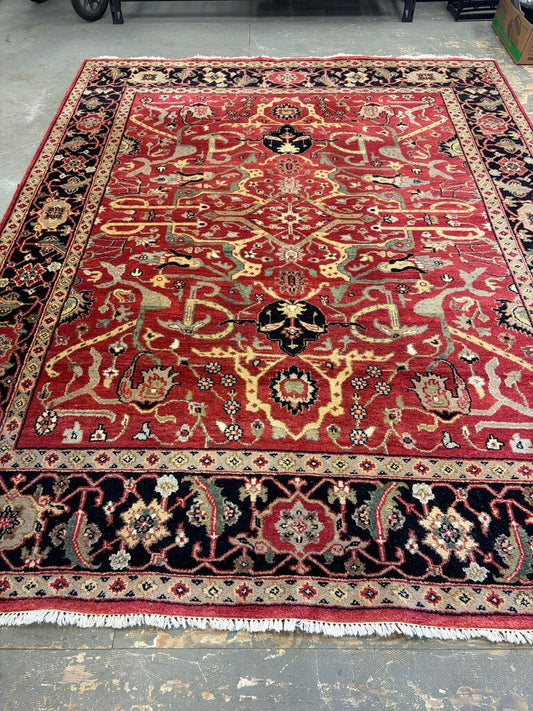 Vintage Oriental Wool Rug, 8x10ft