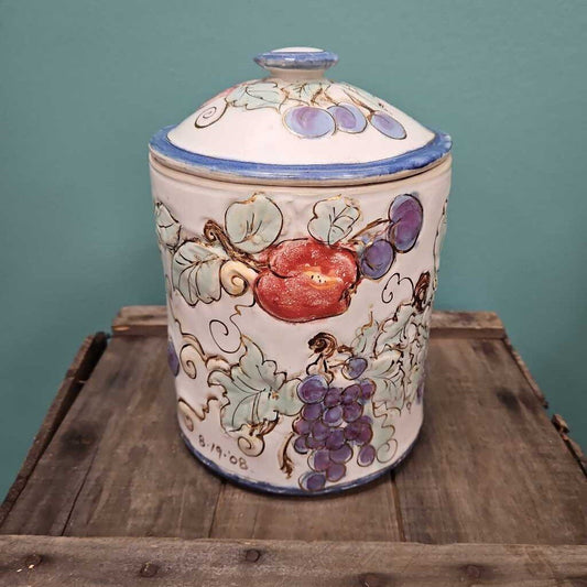 Toby Rosenberg Rara Avis Designs Cookie Jar w/Lid