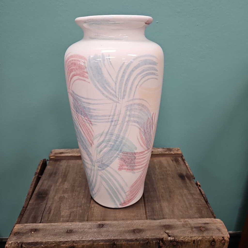 Vintage Ceramic Vase with Abstract Design