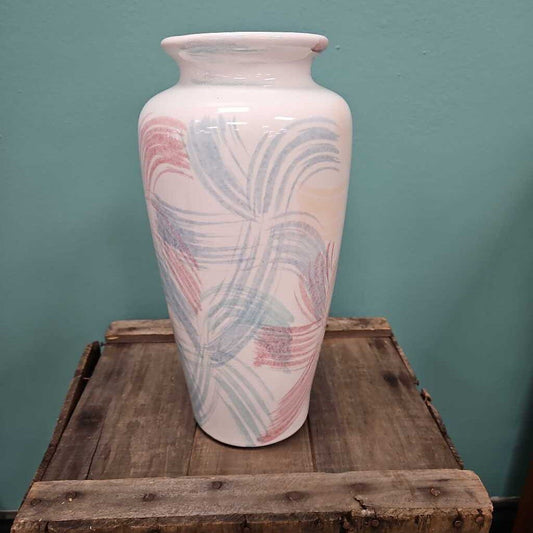 Vintage Ceramic Vase with Abstract Design