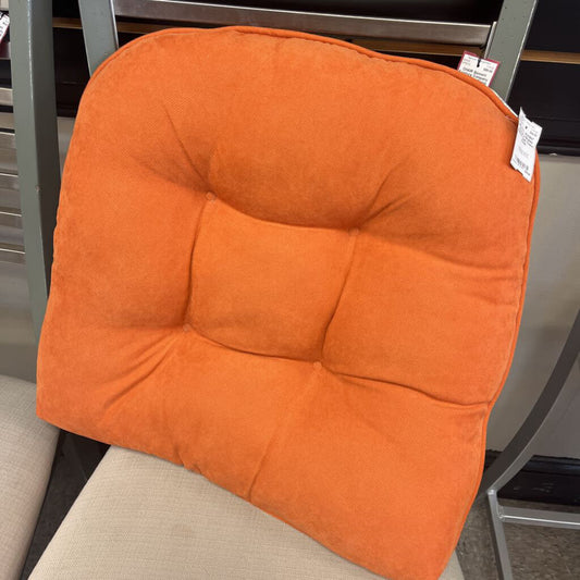 Orange U-Shaped Indoor Chair Cusion