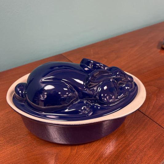 Blue Rabbit Terrine w/Lid